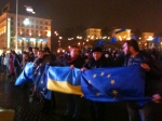 У Києві тисячі прихильників евроинтеграции провели на Майдані всю ніч